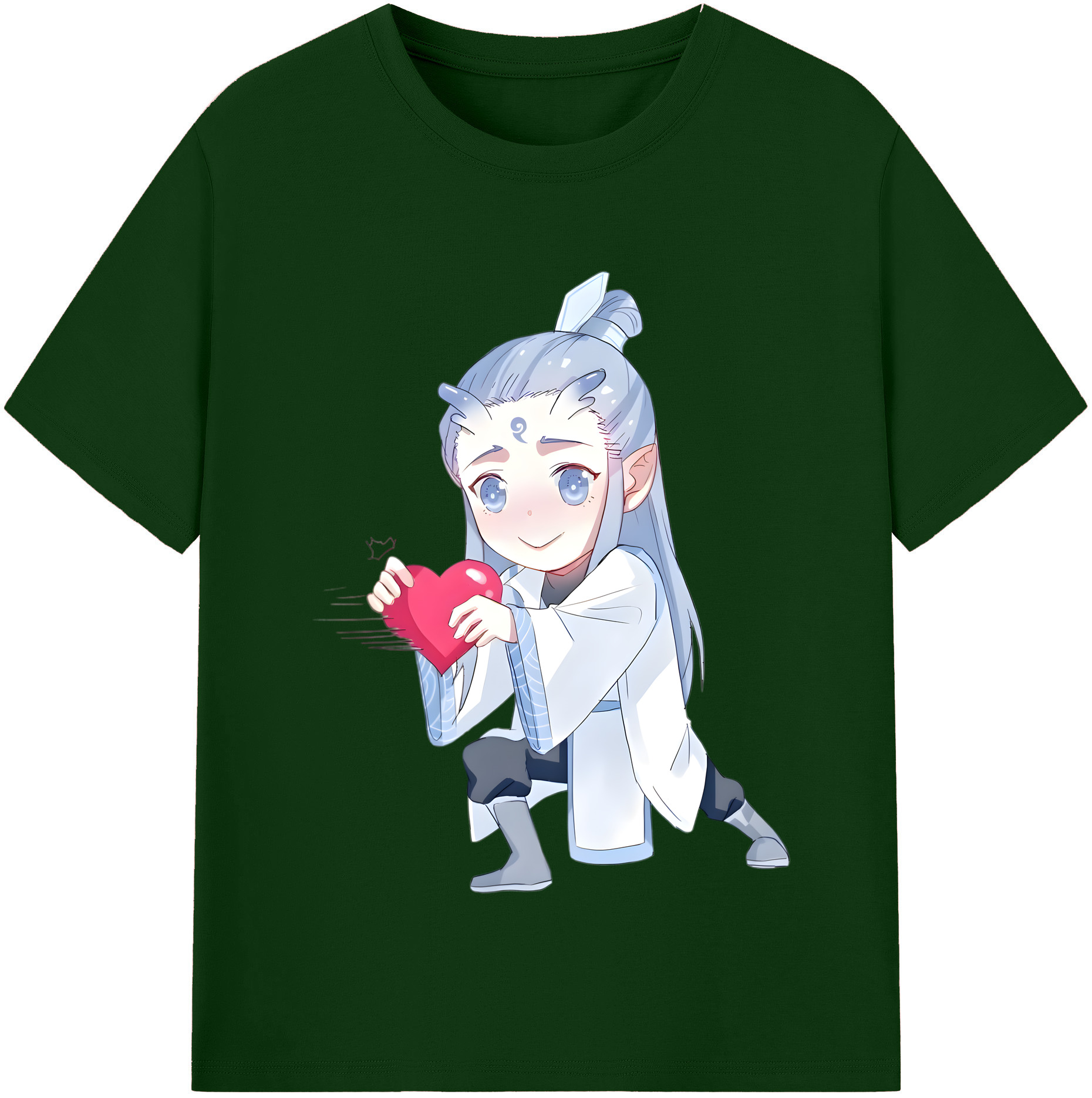 （画像用） Ne Zha 2 ナタ 魔童の大暴れ 綿100％半袖Tシャツ（フロントプリント）